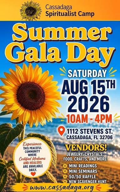 Earthshine Cove at Cassadaga's Summer Gala Day