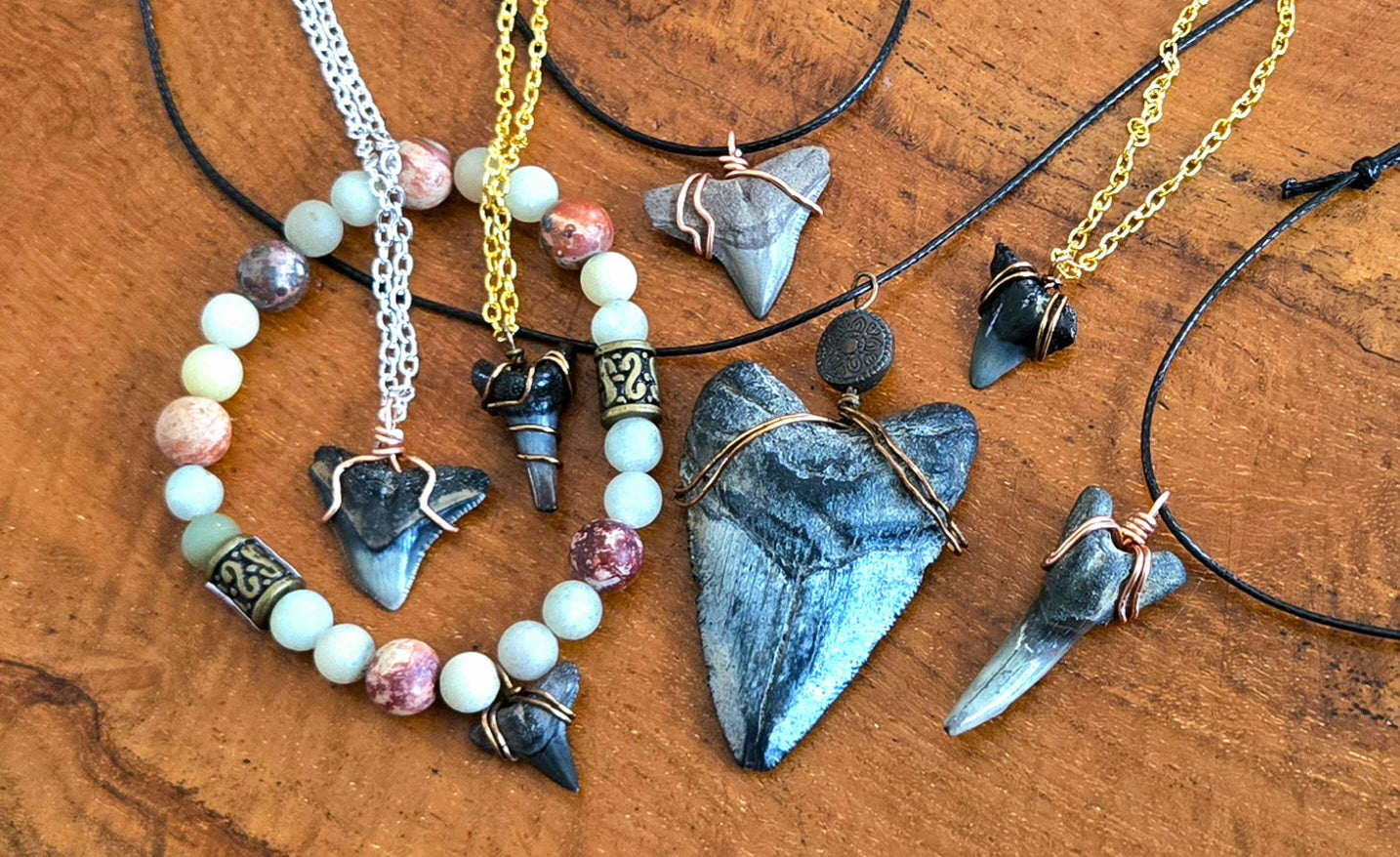 Fossil Shark Teeth Jewelry