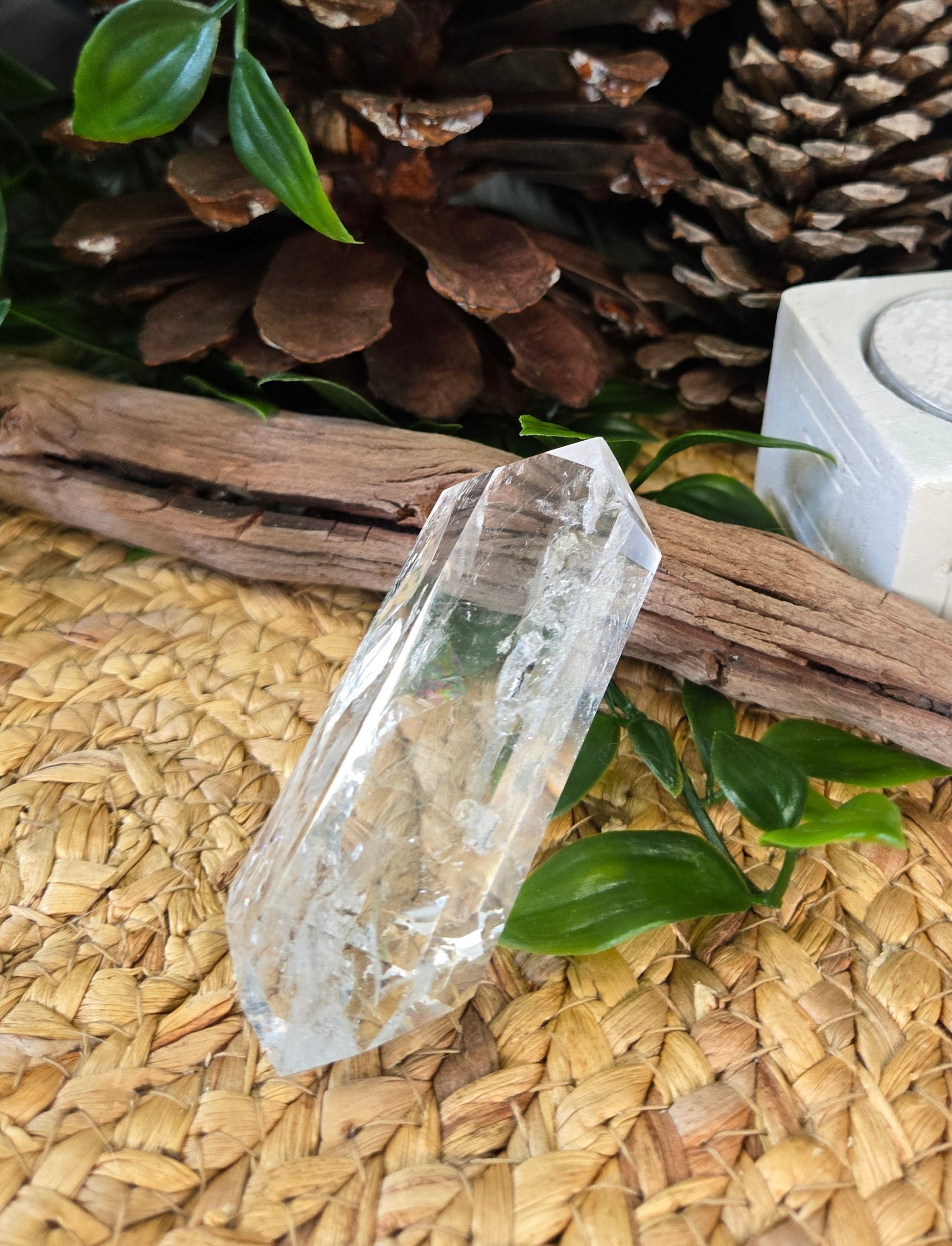 Double Point Quartz Spear 3.75"