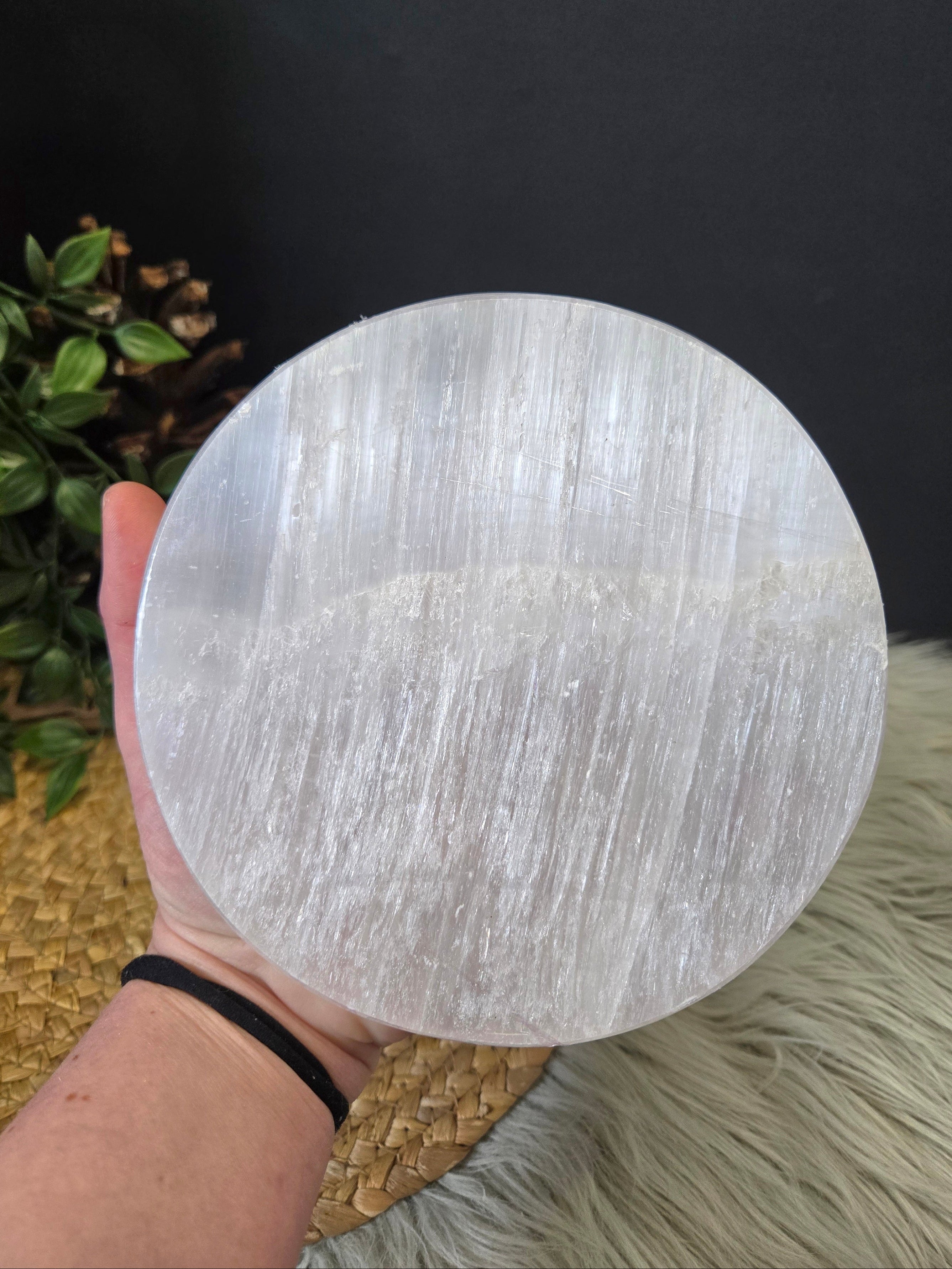Selenite Plate 6"