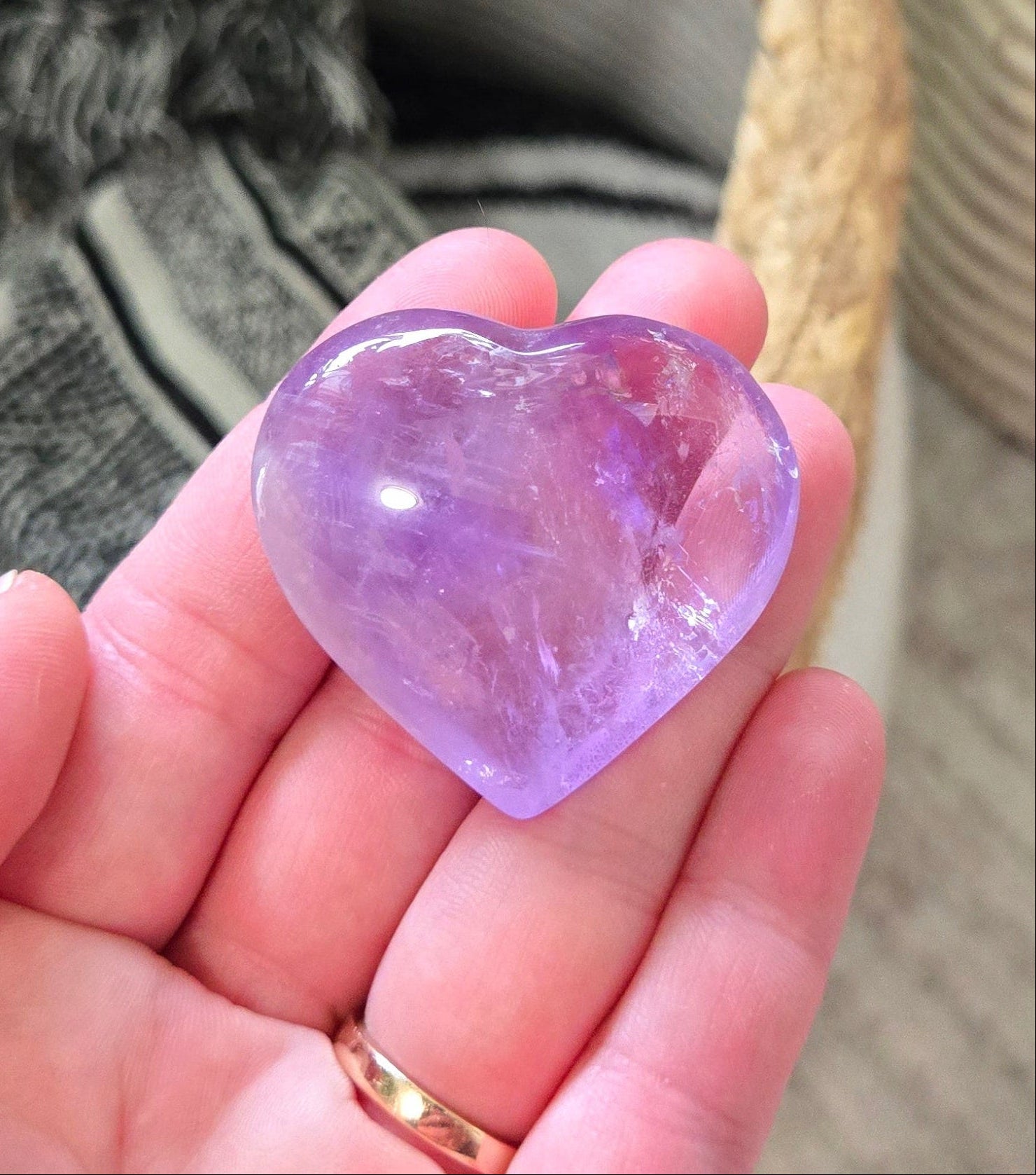Amethyst Heart 1.5"