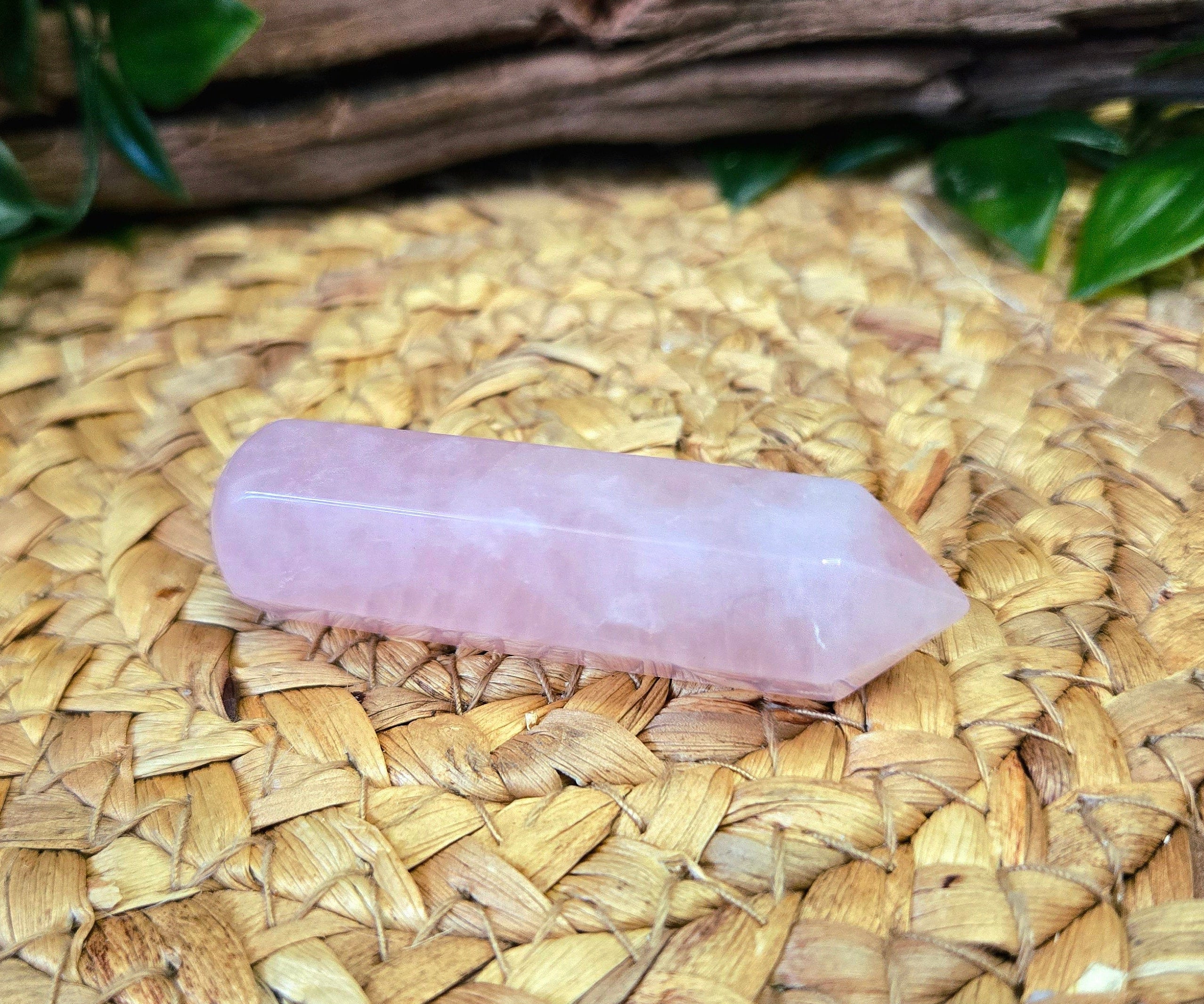 Rose Quartz Pointed Wand 2.45"
