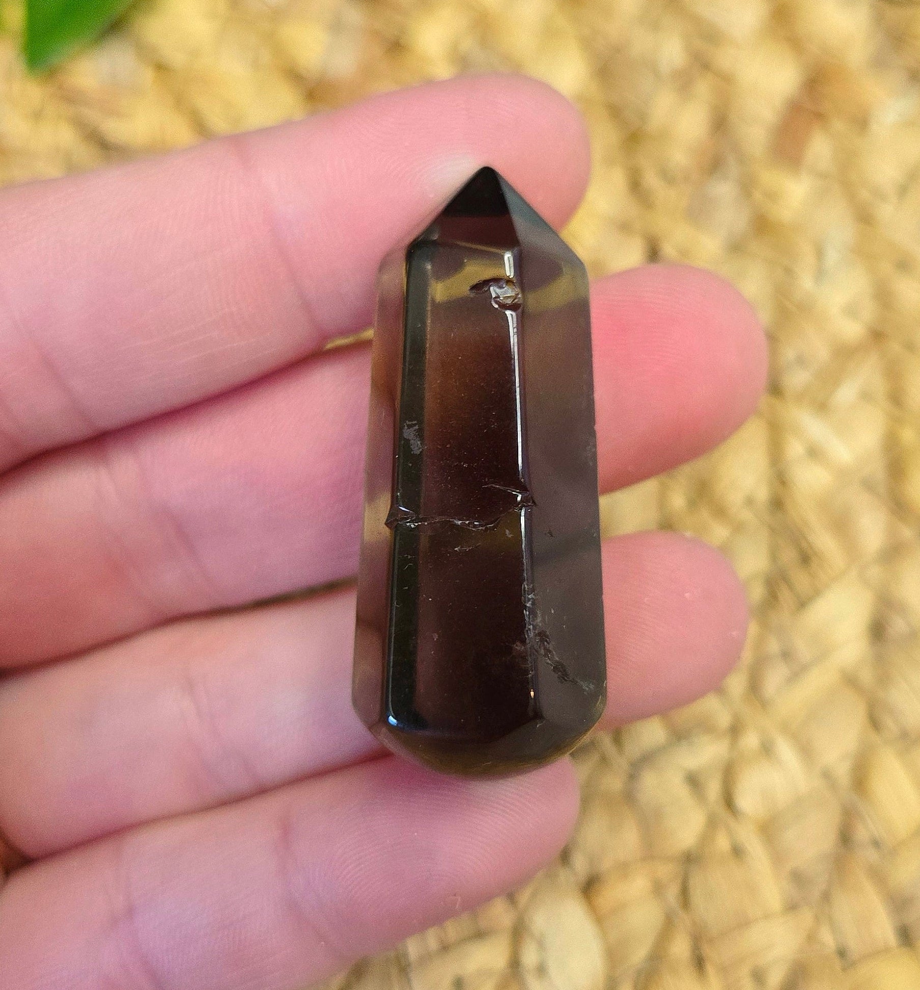 Smoky Quartz Rounded Point 1.5"