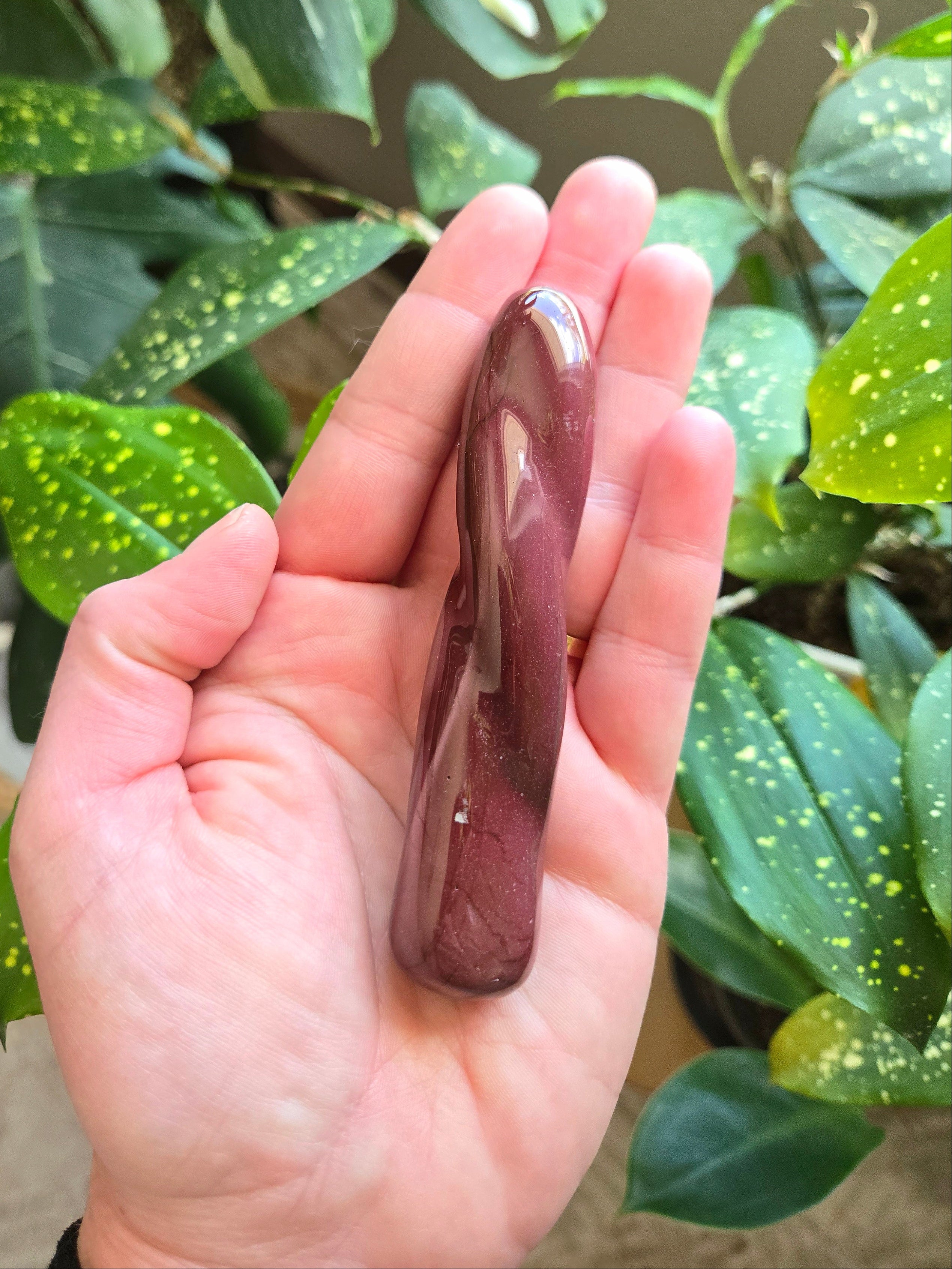Mookaite Twisted Wand 4"