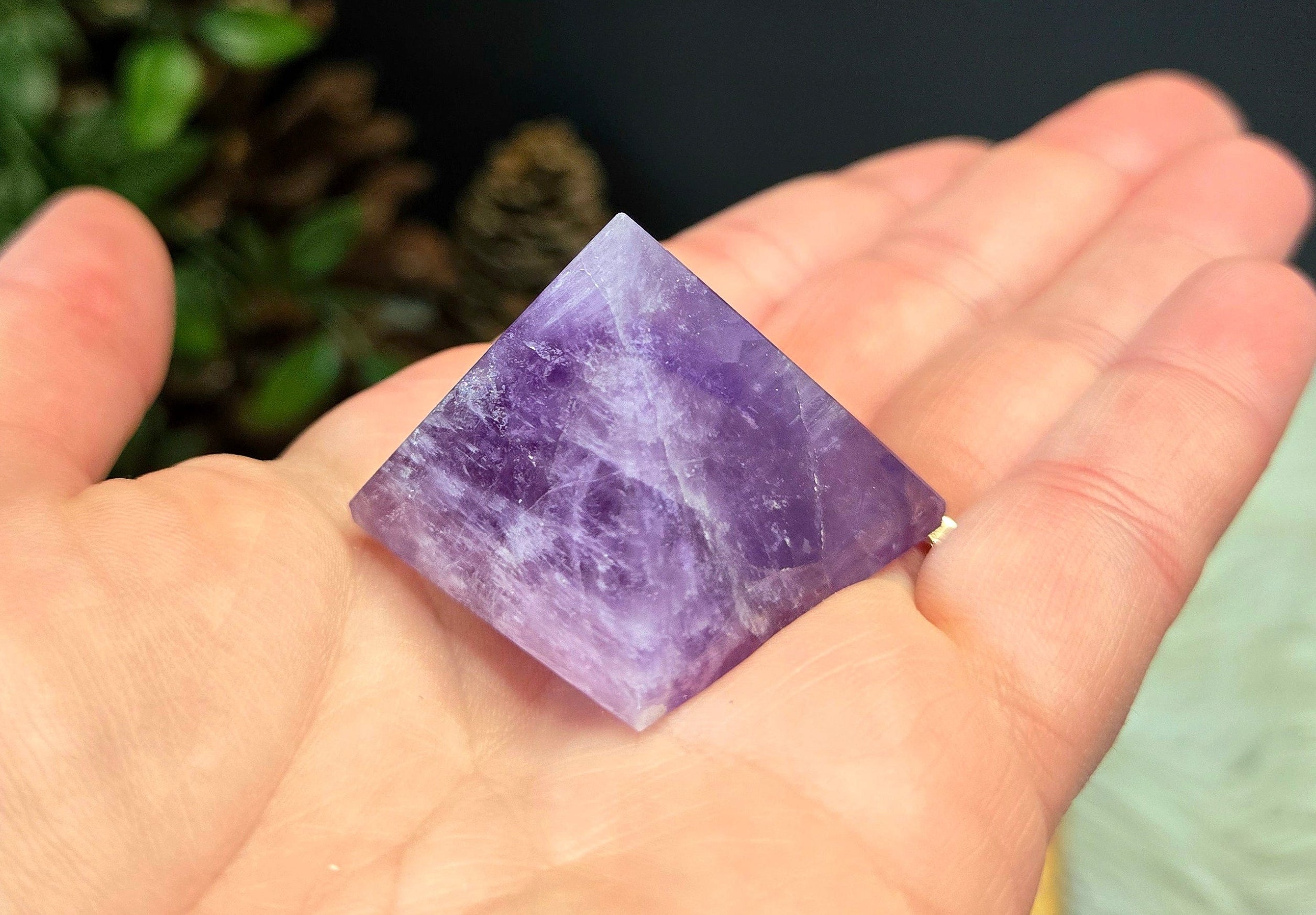 Amethyst Pyramid 1.25"