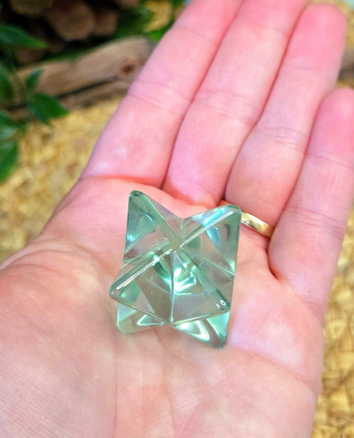 Aqua Obsidian Merkaba 1"