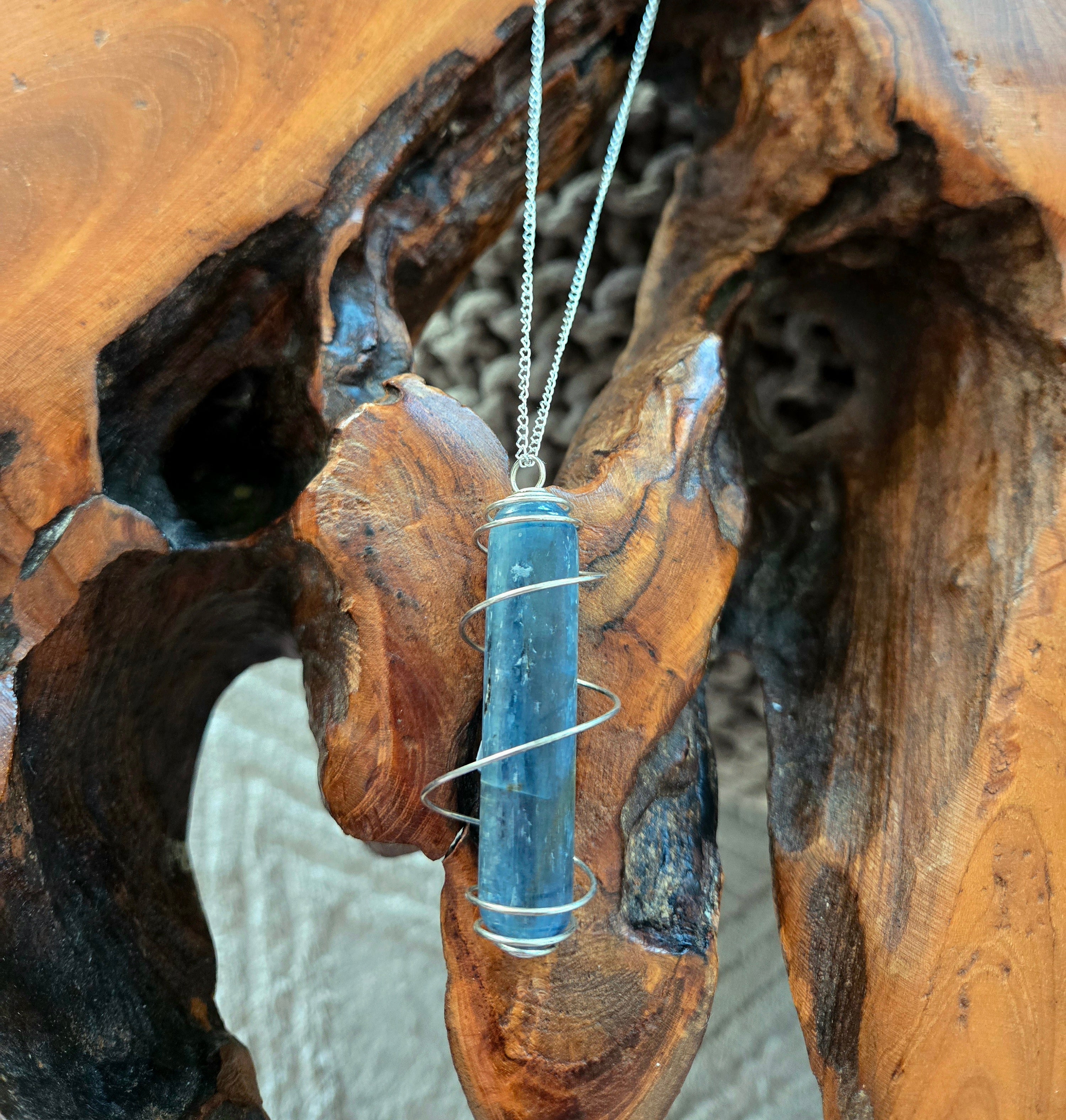 Kyanite Necklace 24" Chain