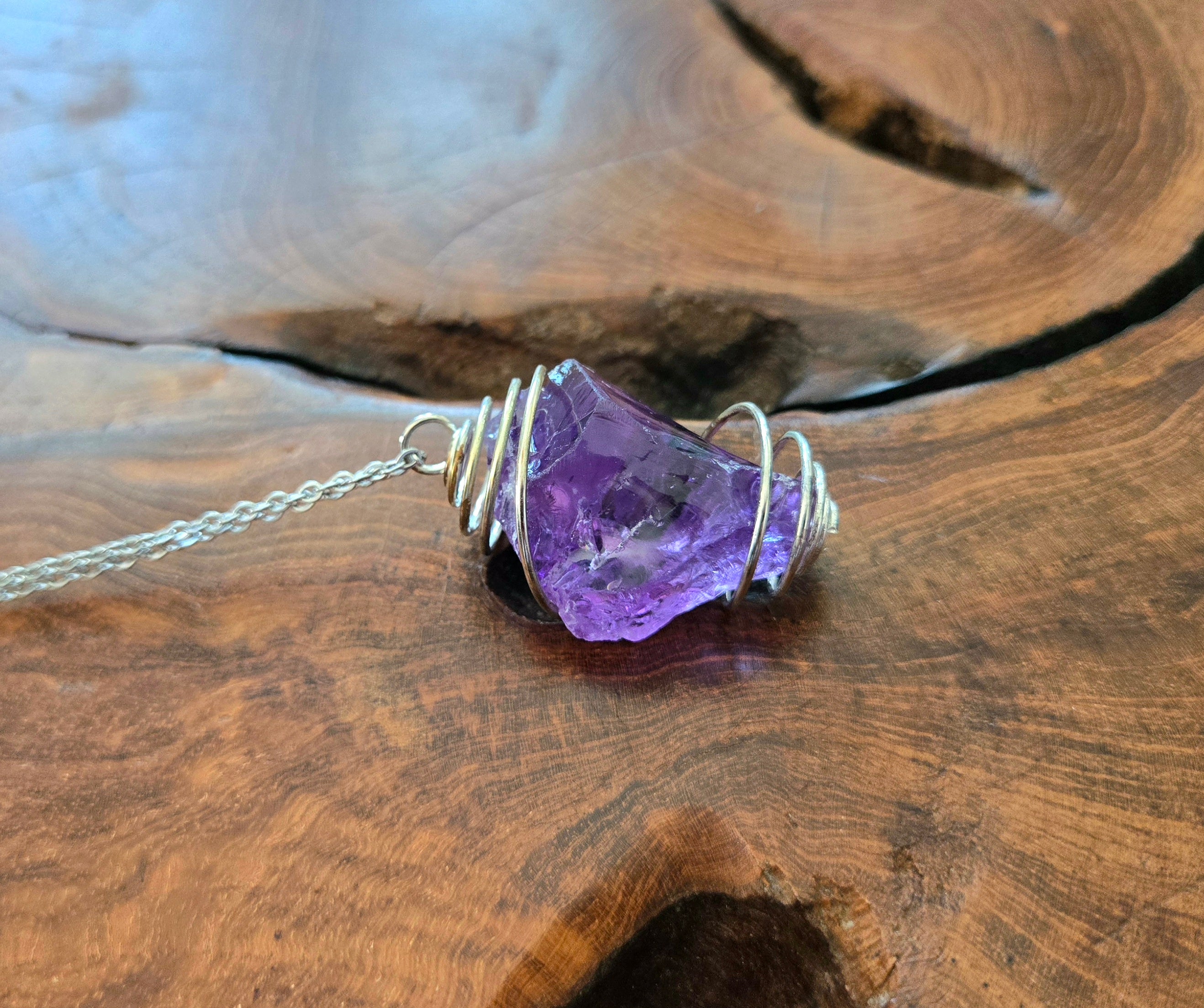 Sea Glass Necklace 27.5" Chain
