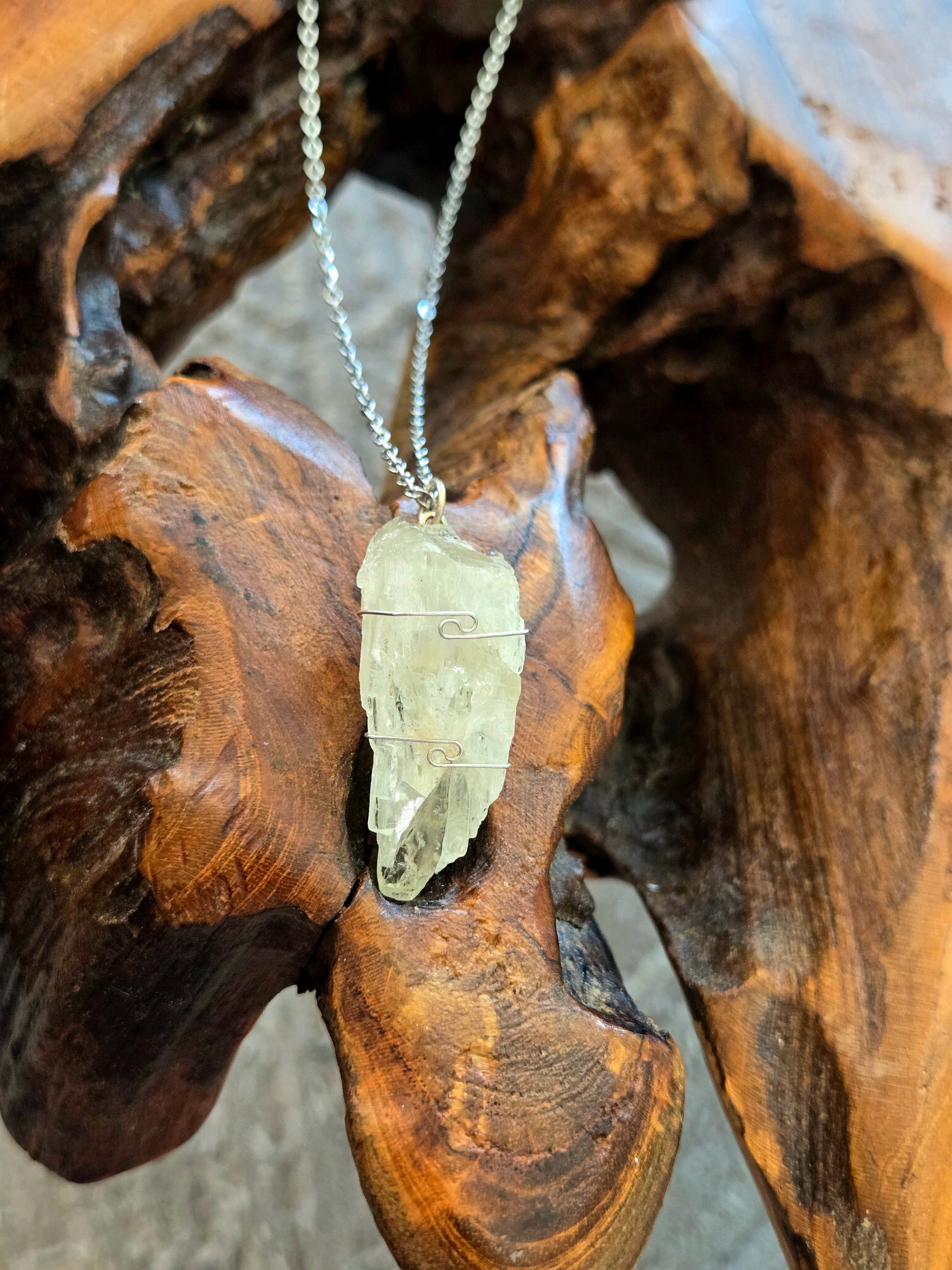 Hiddenite Necklace 21.5" Chain