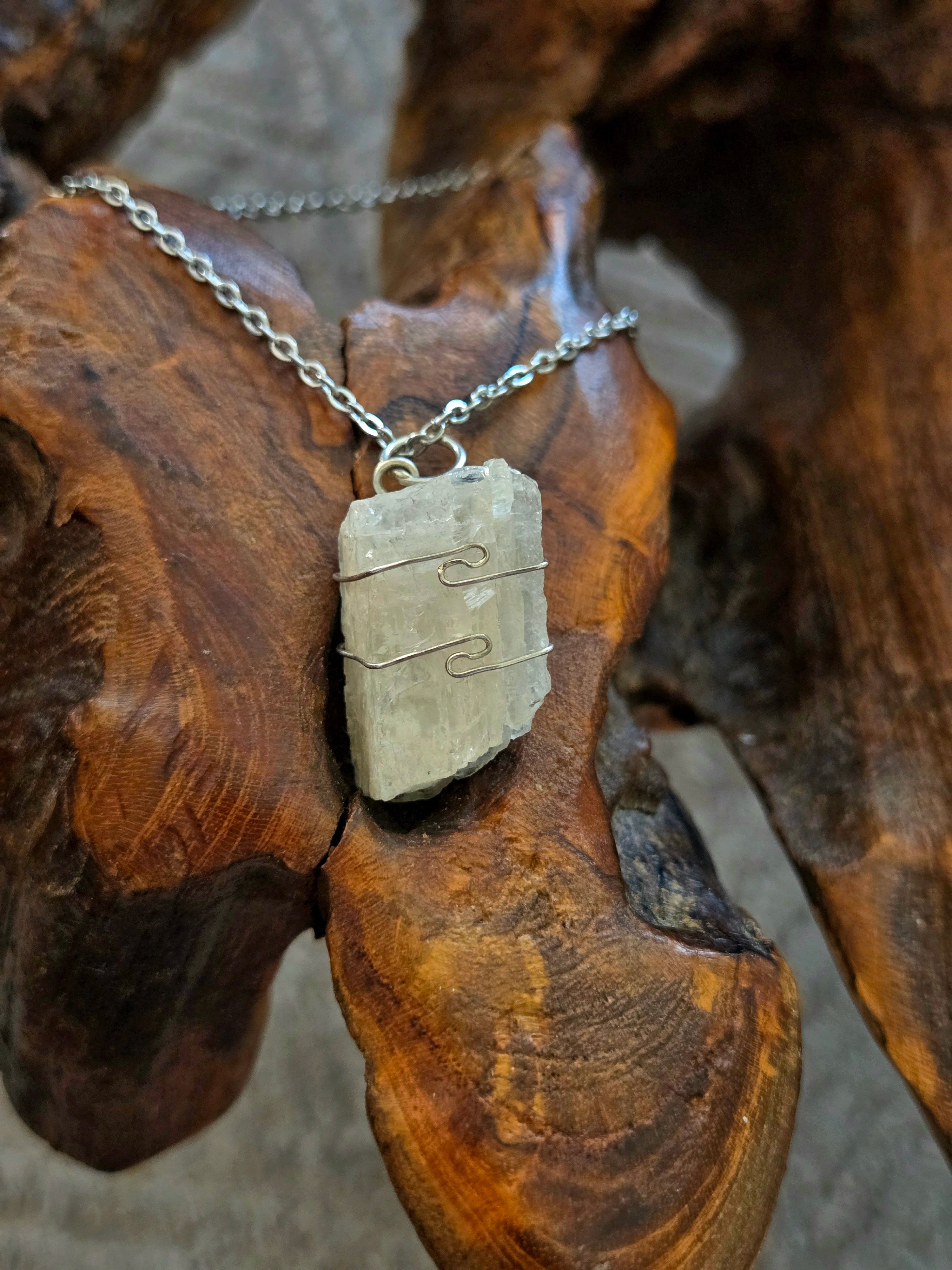 Petalite Necklace 21.5" Chain