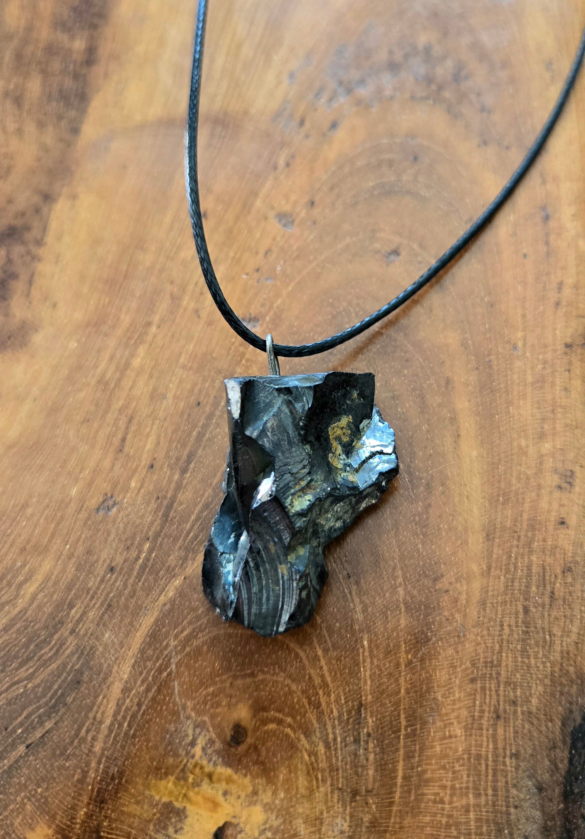 Shungite Necklace Adjustable Cord