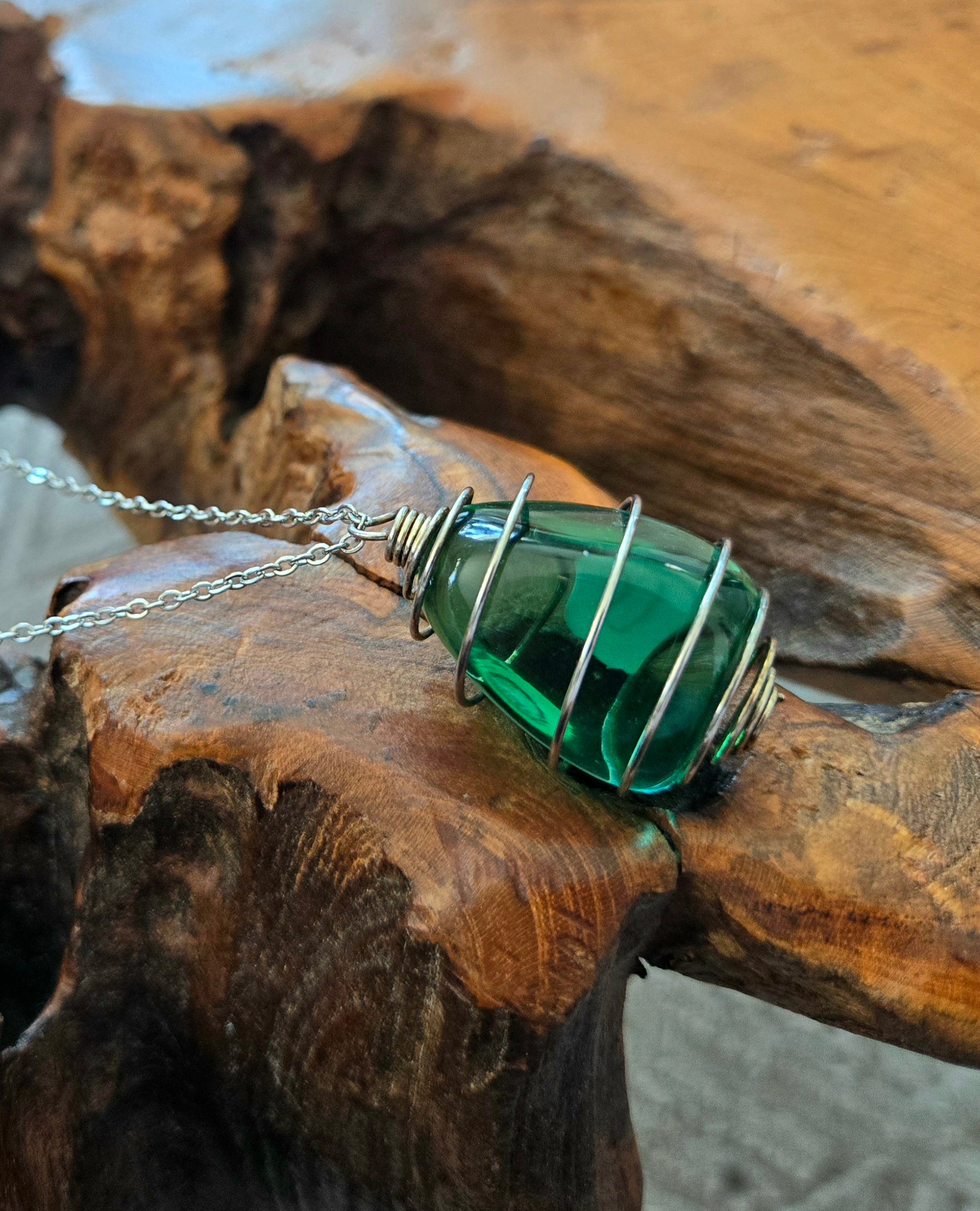 Green Obsidian 26" Chain
