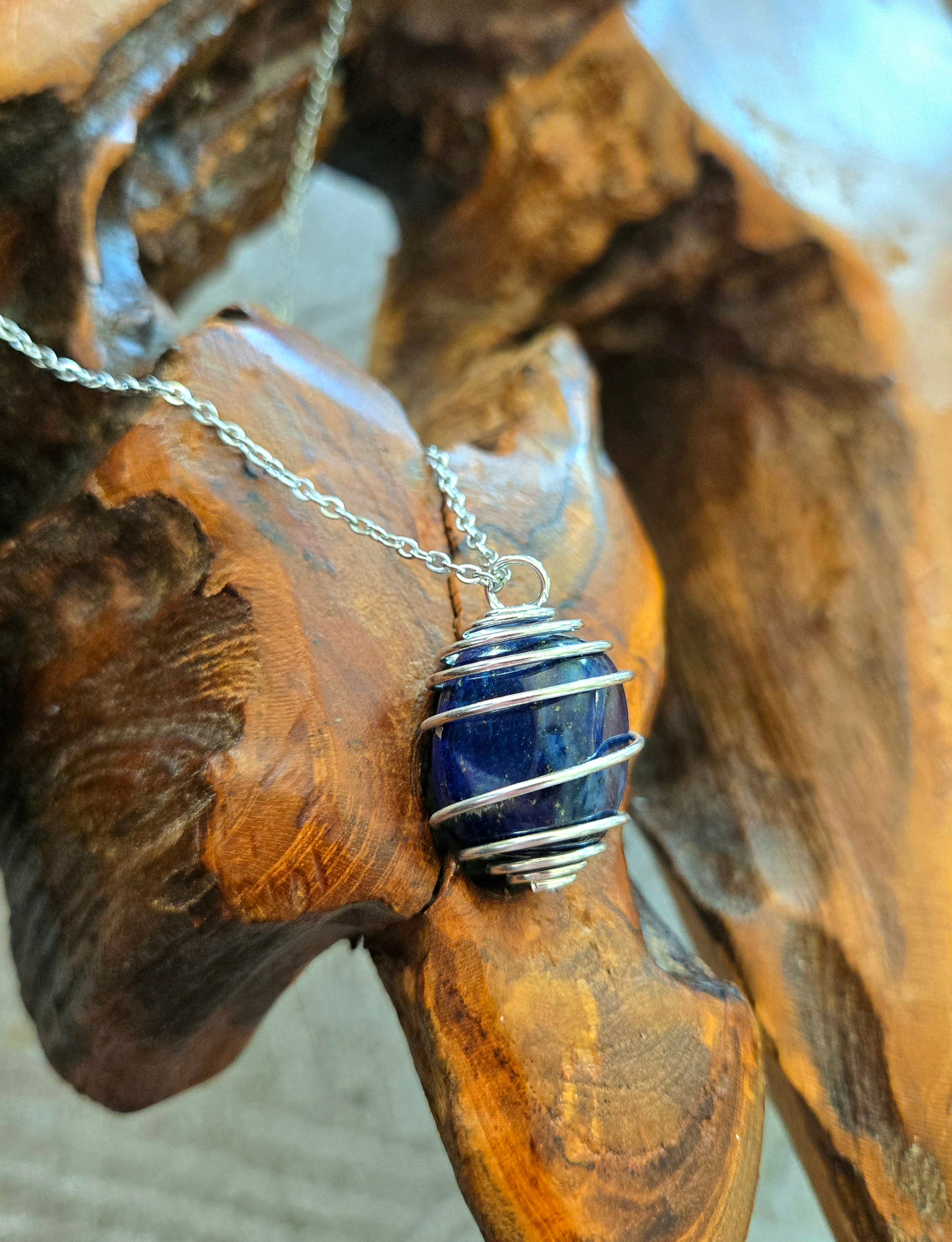 Lapis Lazuli Necklace 24.5" Chain