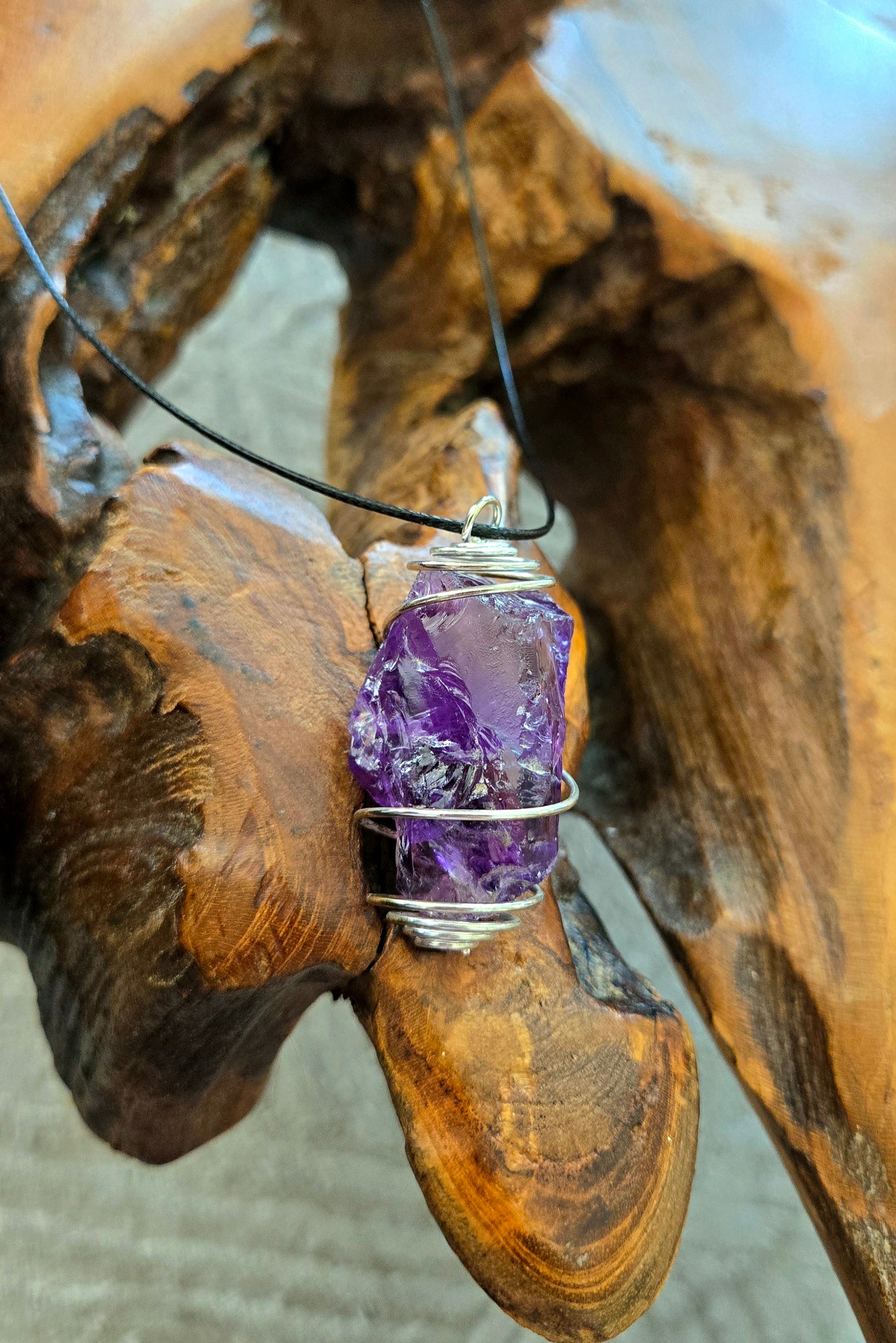 Sea Glass Necklace Adjustable Cord
