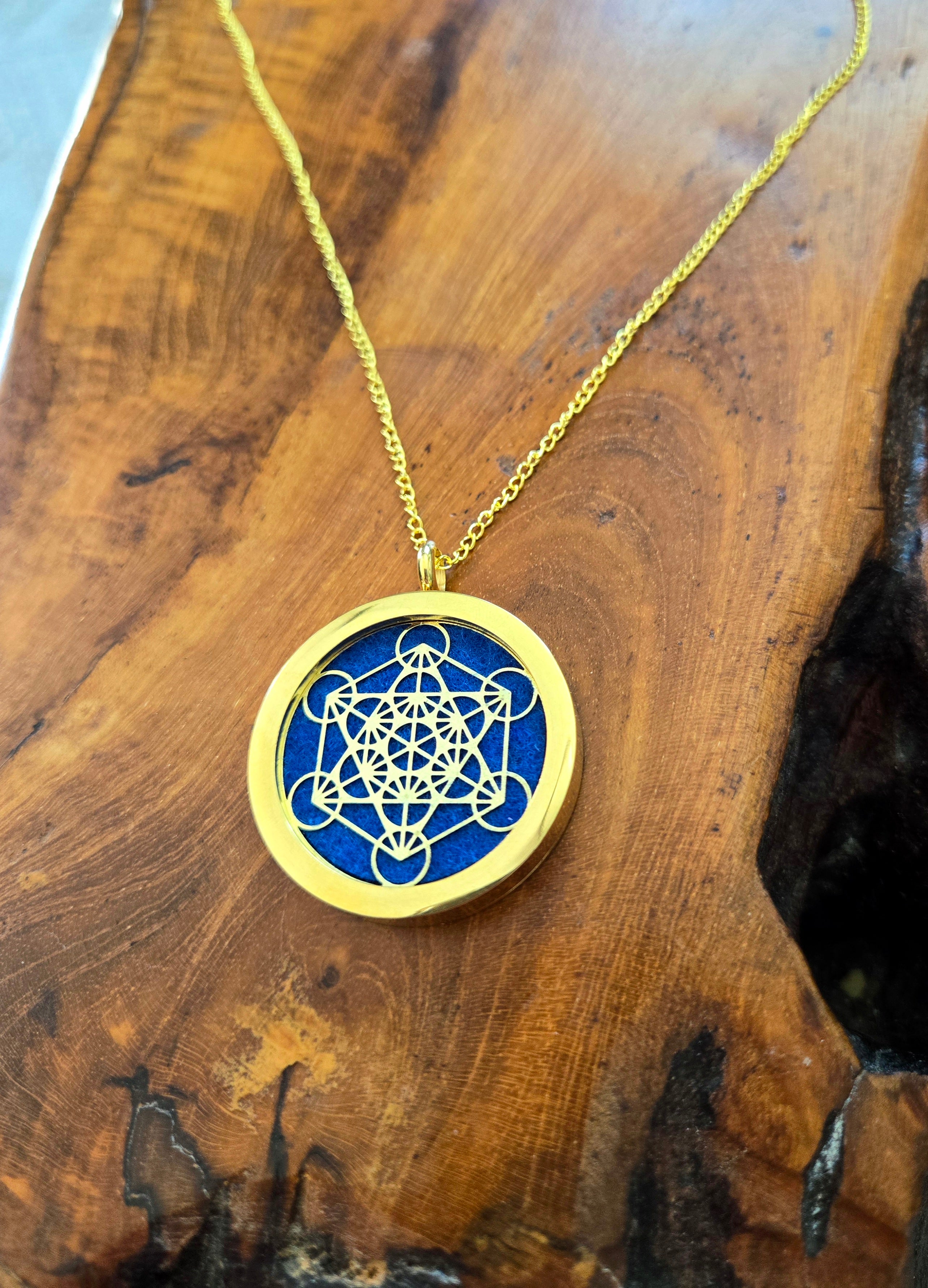 Sacred Geometry Necklace 23.5" Chain