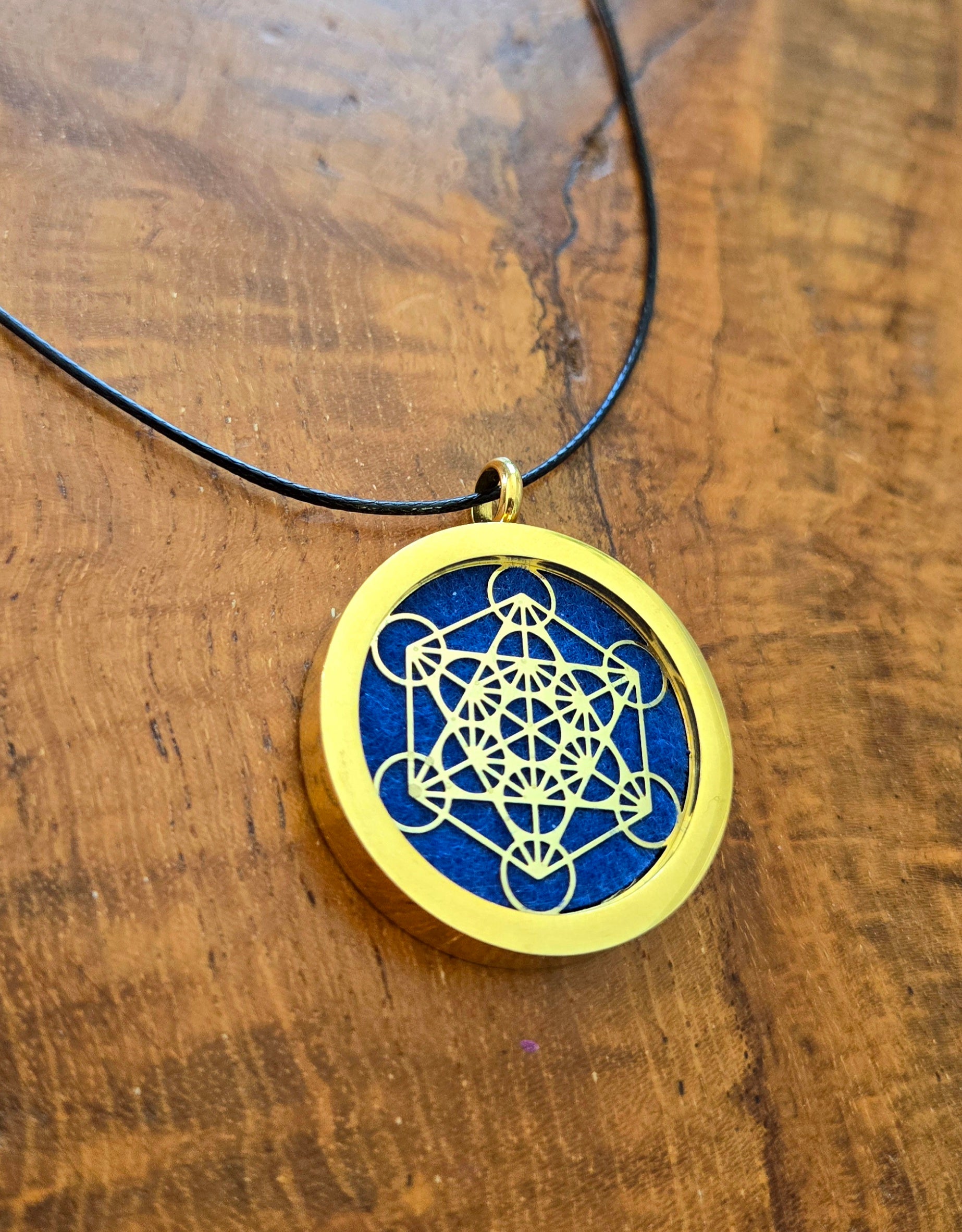 Sacred Geometry Necklace Adjustable Cord