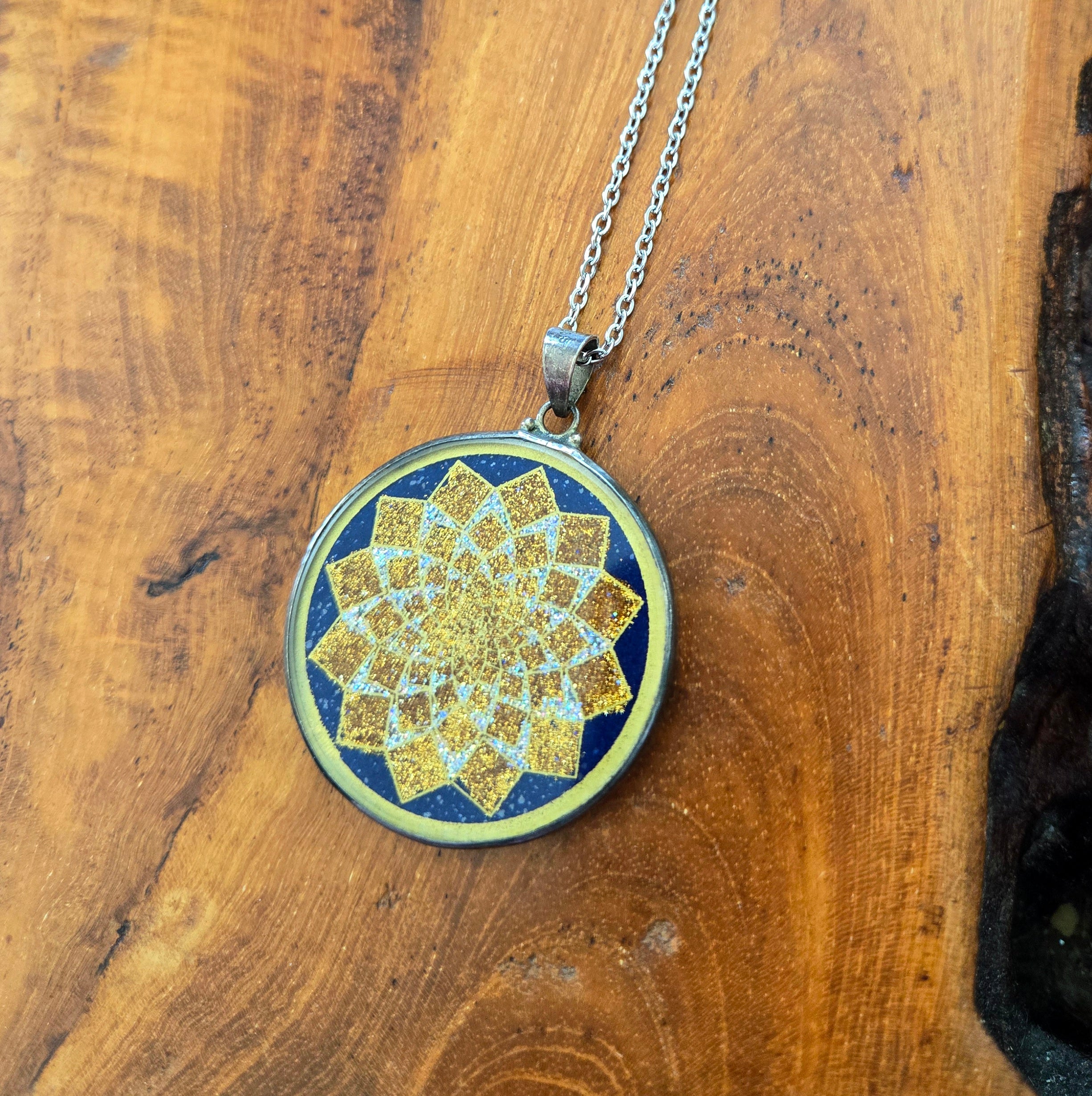 Mandala Necklace 29.5" Chain