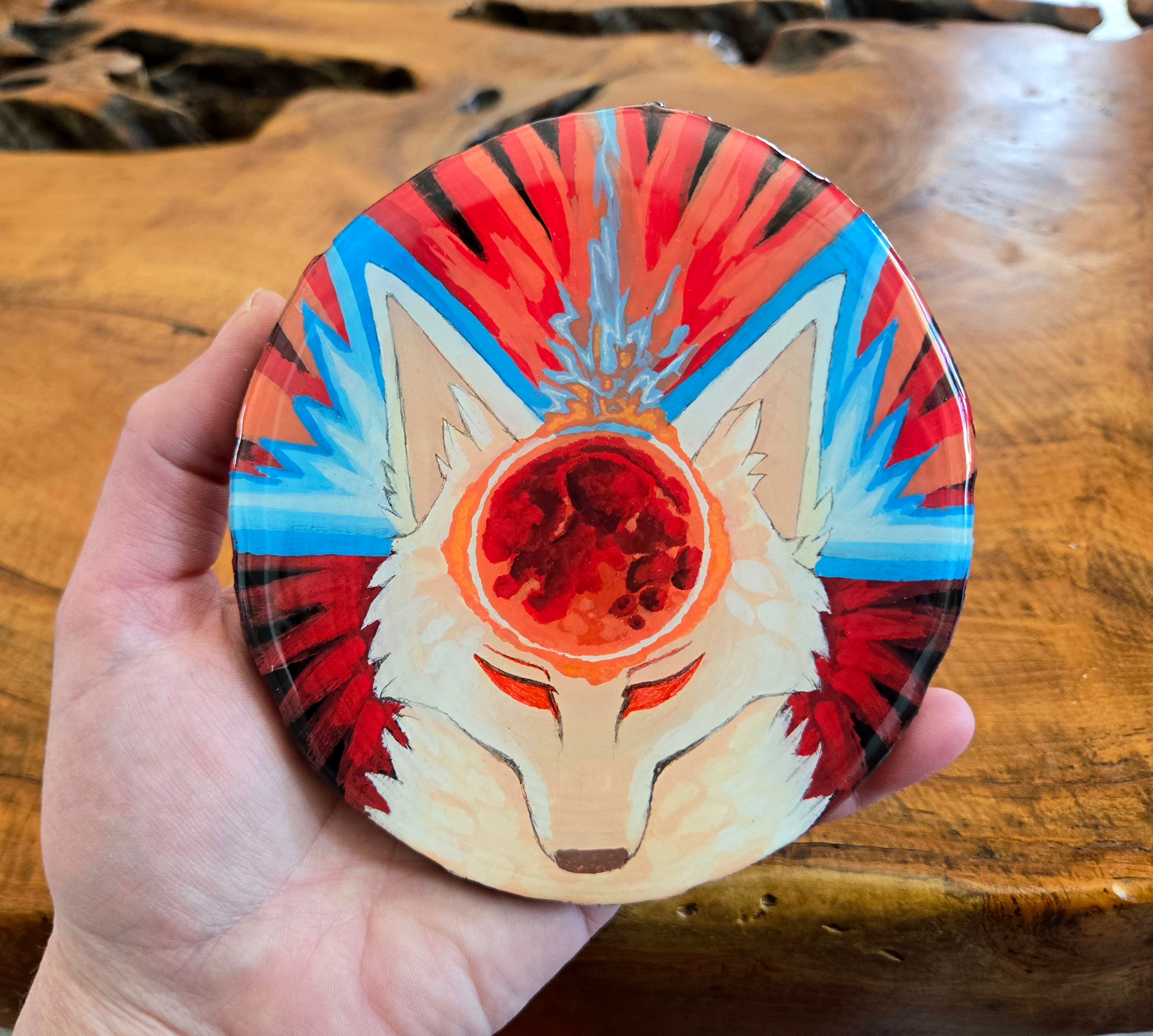 "Axis Of Evil" Resin Coated Painting On Wood