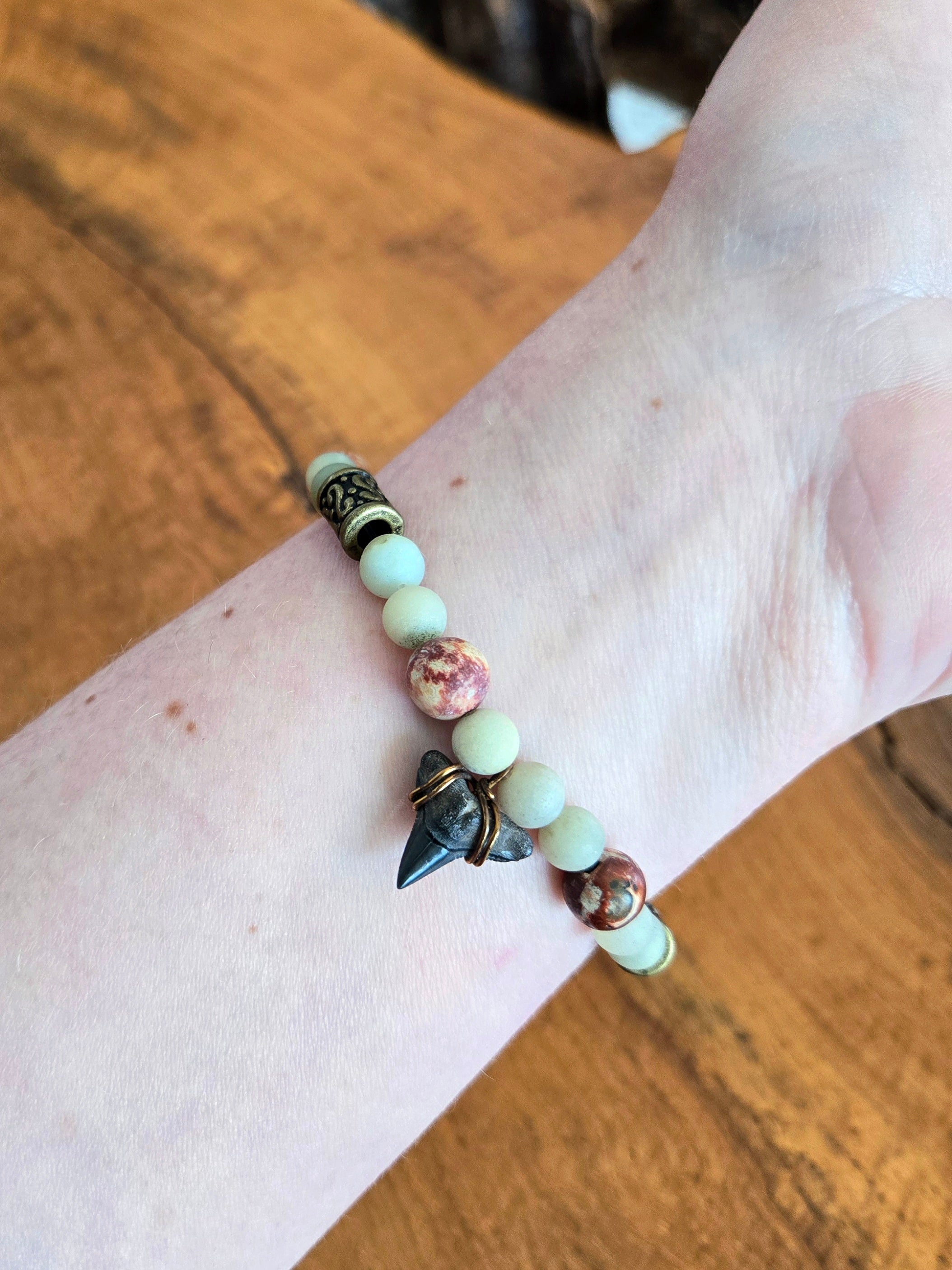 Fossil Shark Tooth Bracelet