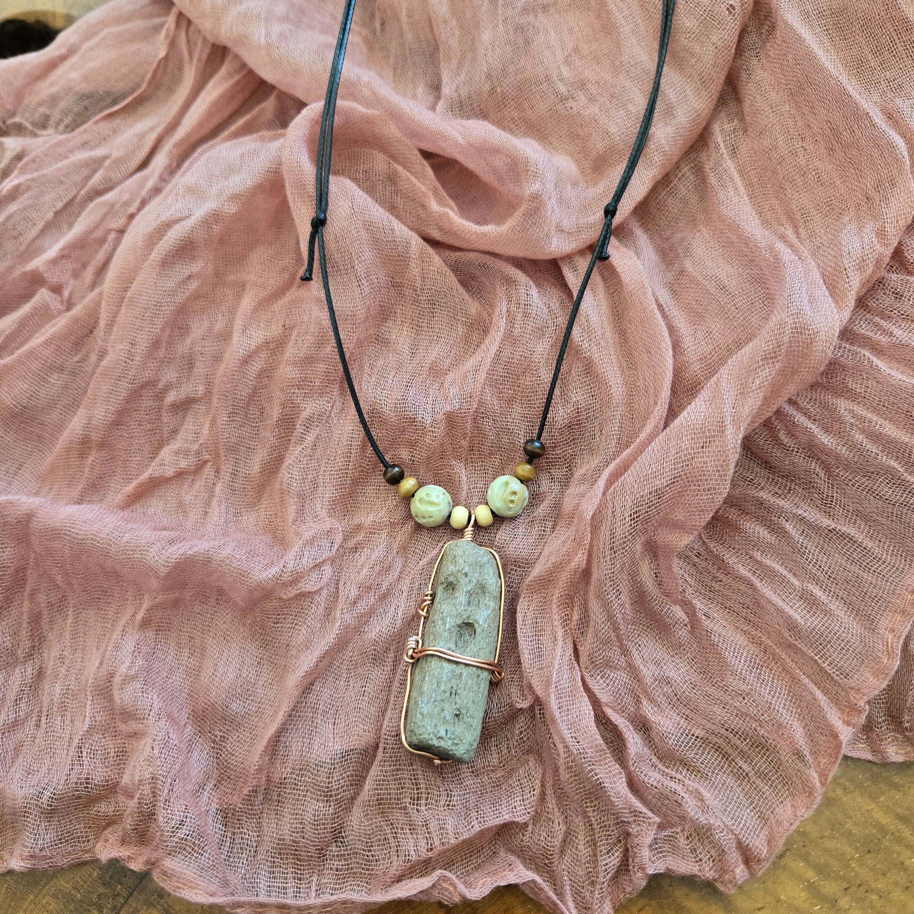 Sperm Whale Jaw Fossil Necklace Adjustable
