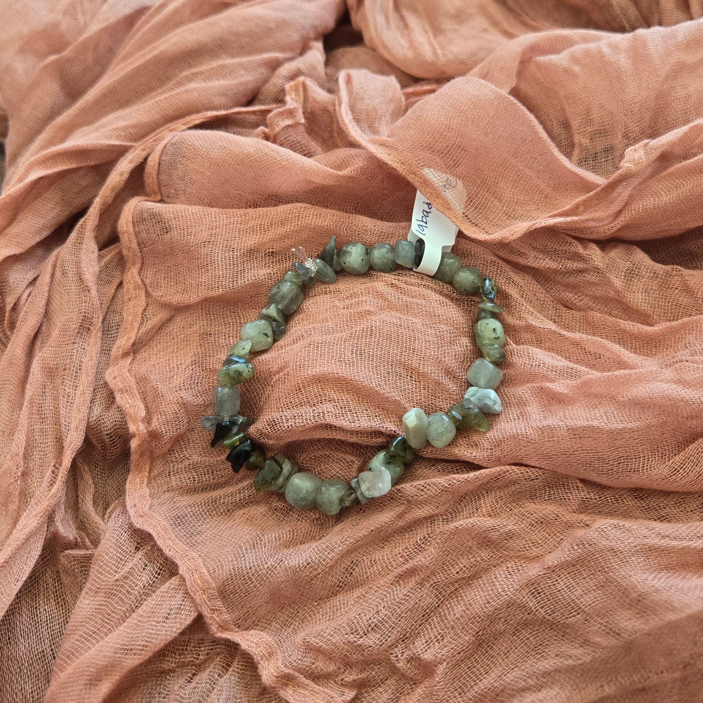 Raw Labradorite Bracelet