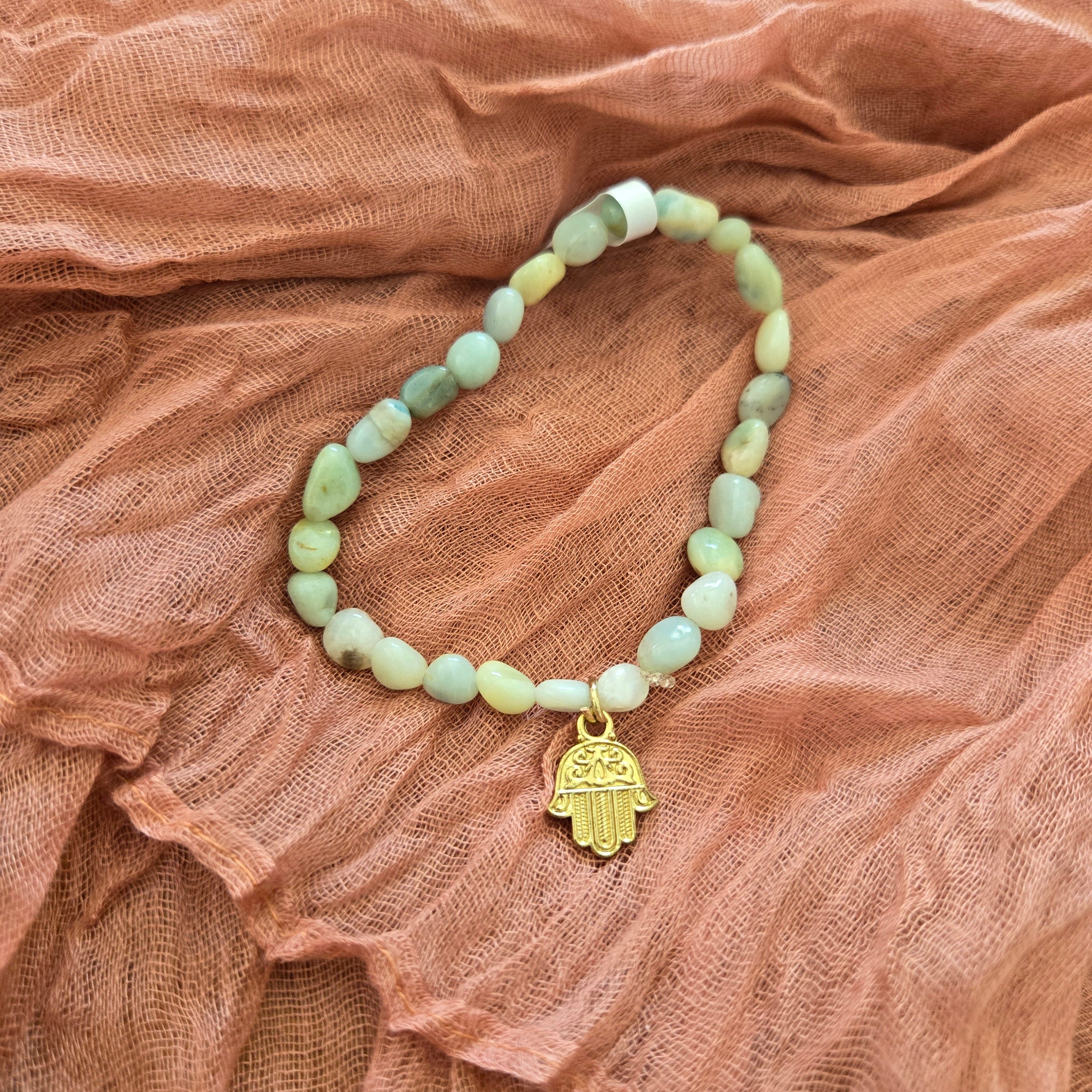 Amazonite Bracelet With Charm