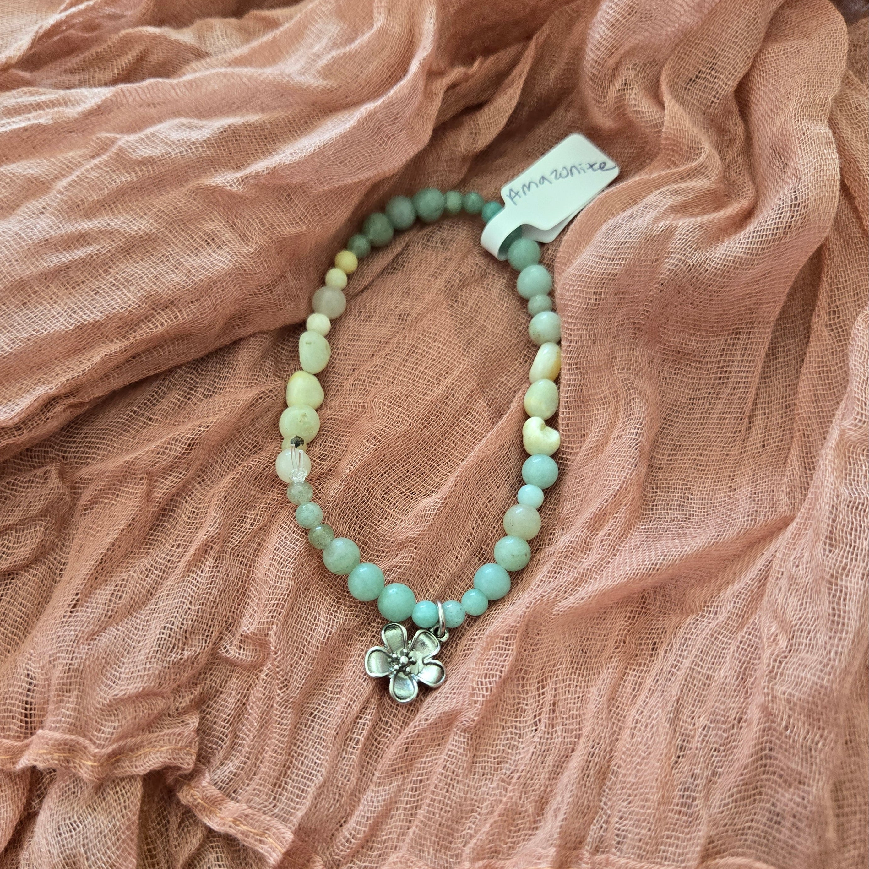 Amazonite Bracelet With Charm