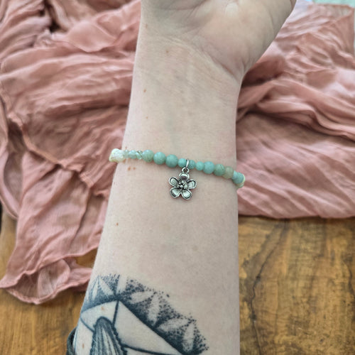 Amazonite Bracelet With Charm