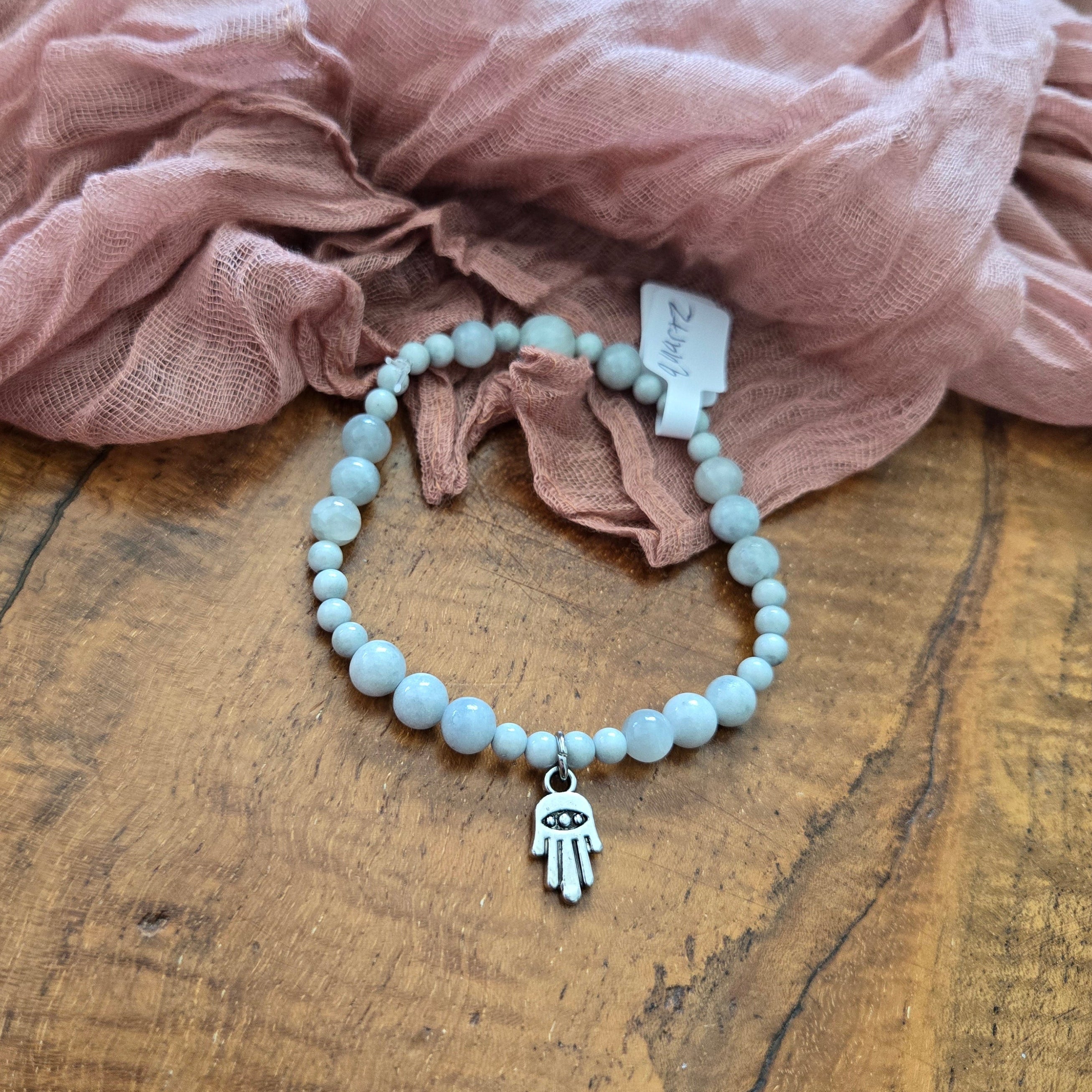 Blue Quartz Bracelet With Charm