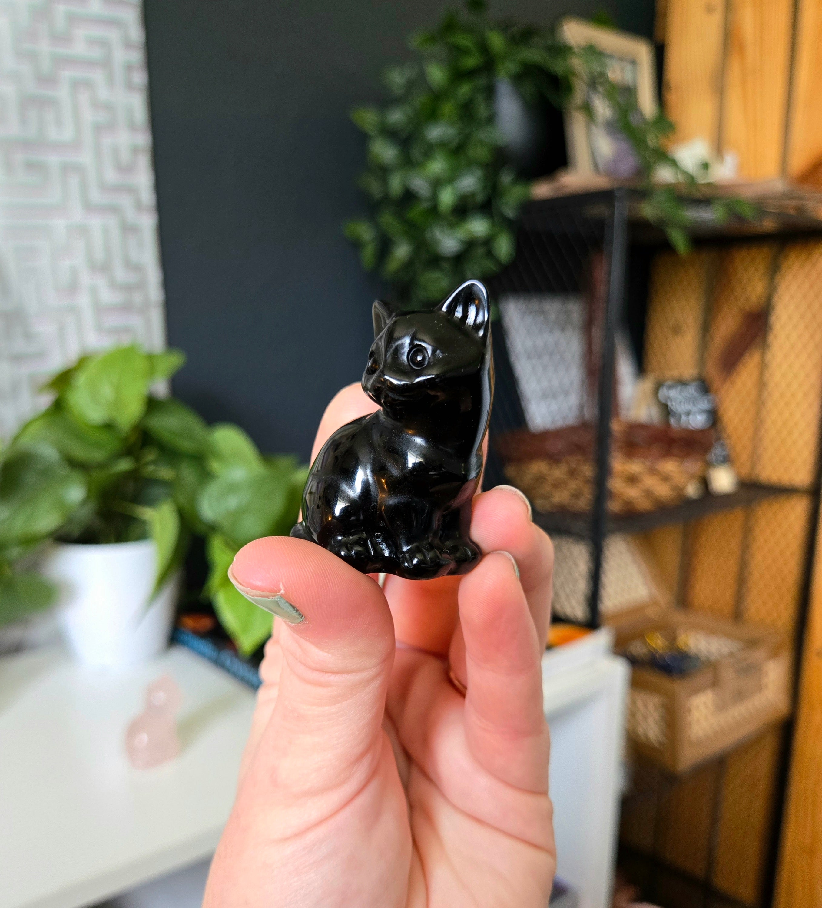 Cat 2” Crystal Carvings