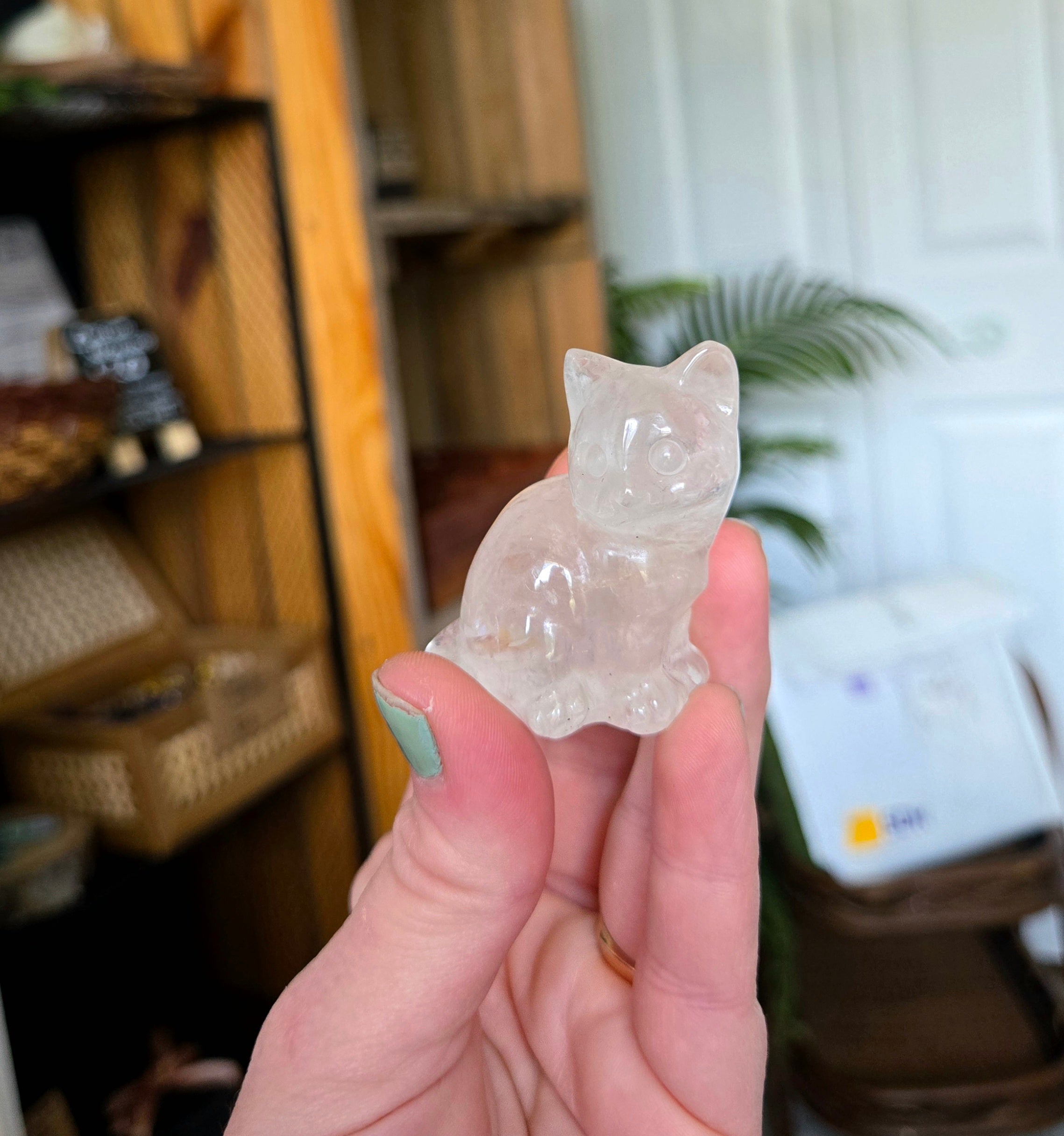 Cat 2” Crystal Carvings
