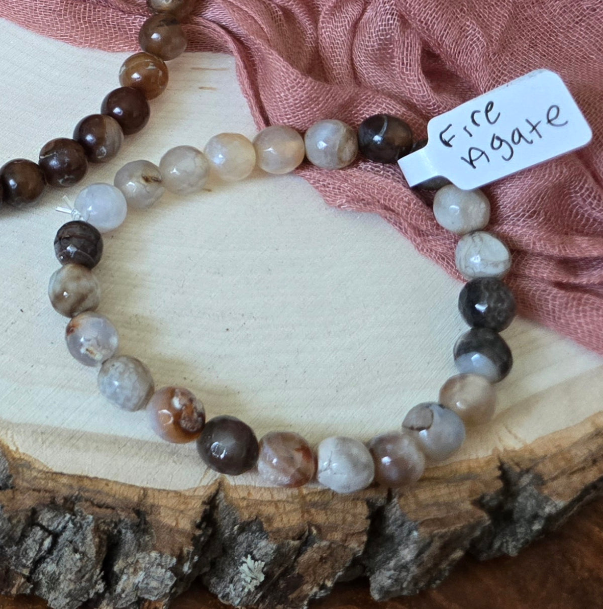Fire Agate Bracelet
