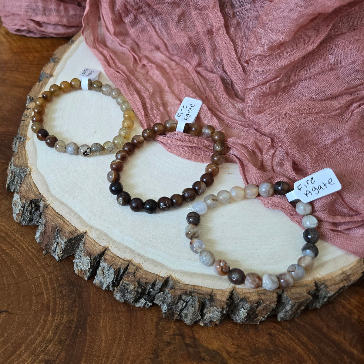 Fire Agate Bracelet