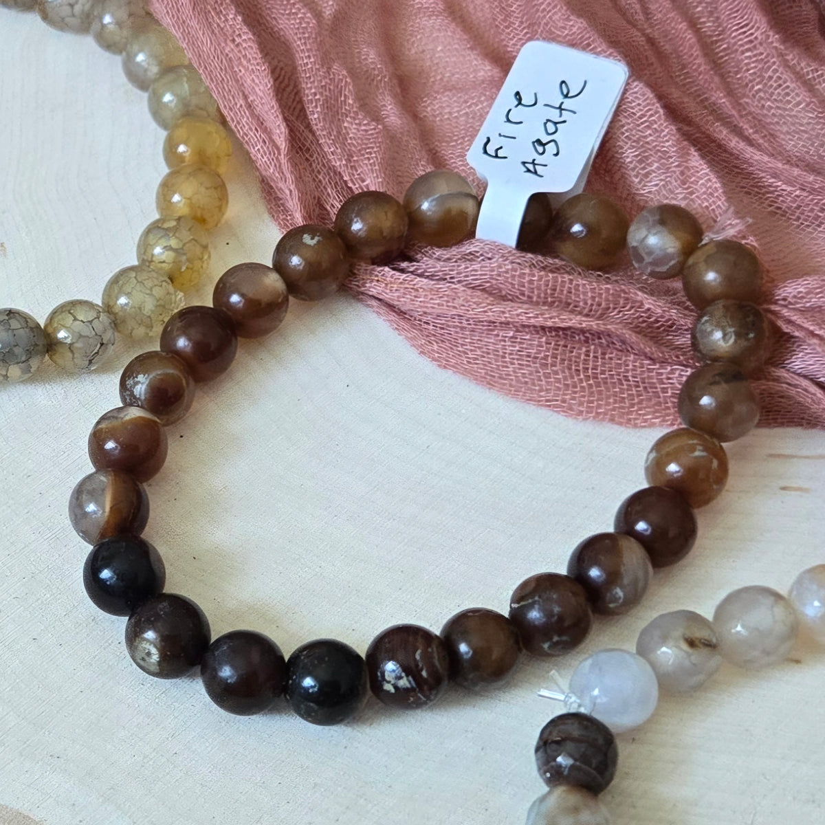 Fire Agate Bracelet
